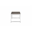 Pangea Home Karen Aluminum Frame Outdoor Coffee Table in White/Gray