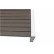 Pangea Home Karen Aluminum Frame Outdoor Coffee Table in White/Gray