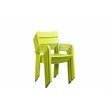 Pangea Home Miami 7-piece Modern Aluminum Frame Patio Dining Set in Green