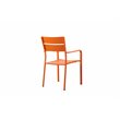 Pangea Home Miami 7-piece Aluminum Frame Patio Dining Set in Orange