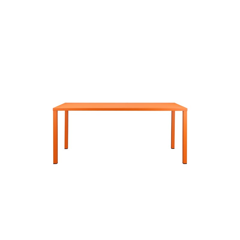 Pangea Home Miami 7-piece Aluminum Frame Patio Dining Set in Orange