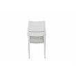 Pangea Home Miami 7-piece Modern Aluminum Frame Patio Dining Set in White