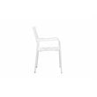 Pangea Home Miami 7-piece Modern Aluminum Frame Patio Dining Set in White