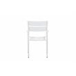 Pangea Home Miami 7-piece Modern Aluminum Frame Patio Dining Set in White