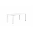 Pangea Home Miami 7-piece Modern Aluminum Frame Patio Dining Set in White