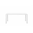 Pangea Home Miami 7-piece Modern Aluminum Frame Patio Dining Set in White