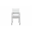 Pangea Home Miami 7-piece Modern Aluminum Frame Patio Dining Set in White