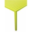 Pangea Home Miami Modern Aluminum Frame Patio Dining Table in Green