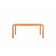 Pangea Home Miami Modern Aluminum Frame Patio Dining Table in Orange