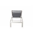 Pangea Home Sally Adjustable Height Aluminum Frame Patio Lounger in Black