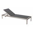 Pangea Home Sally Adjustable Height Aluminum Frame Patio Lounger in Black