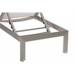 Pangea Home Sally Adjustable Height Aluminum Frame Patio Lounger in White