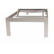 Pangea Home Sally Adjustable Height Aluminum Frame Patio Lounger in White