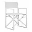 Pangea Home Sunset Aluminum Patio Directors Chairs in White (Set of 2)