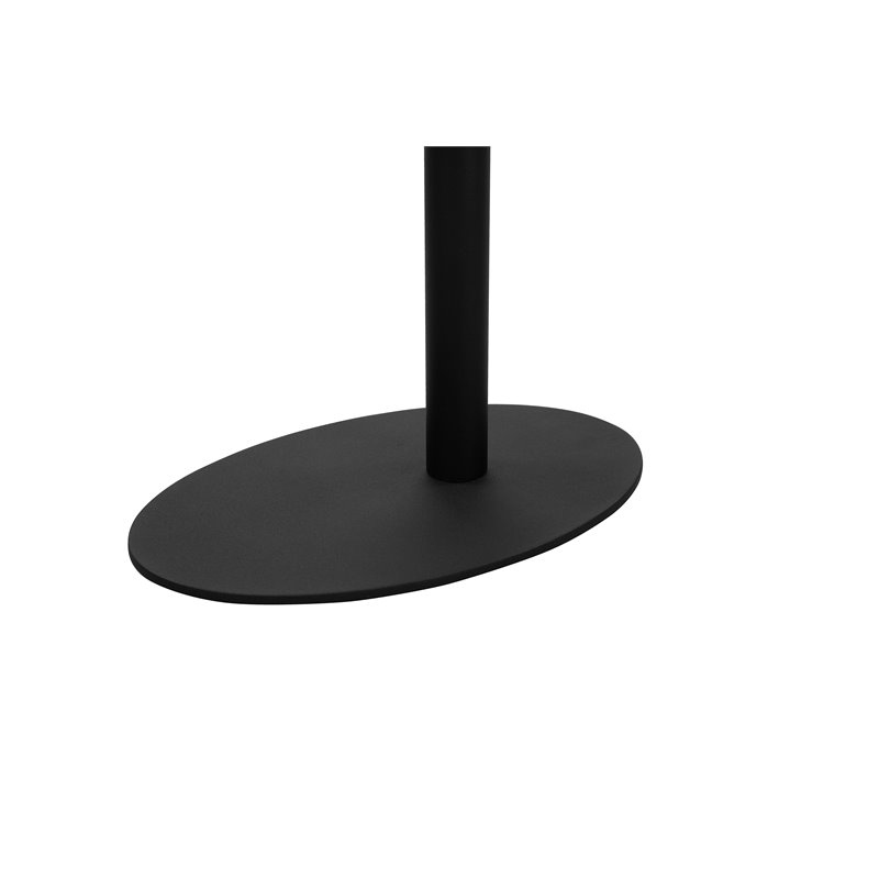 Pangea Home Sunset Modern Aluminum Frame Frame Patio Side Table in Black