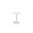Pangea Home Sunset Modern Aluminum Frame Frame Patio Side Table in White