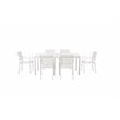 Pangea Home Chester 15-piece Aluminum Frame Patio Sofa Set in White