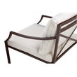 Pangea Home Palma 4-piece Modern Aluminum Outdoor Sofa Set in Espresso