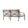 Pangea Home Palma 4-piece Modern Aluminum Outdoor Sofa Set in Espresso