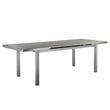 Pangea Home Bella 7-piece Aluminum Patio Dining Set with Extension Table in Gray