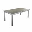 Pangea Home Bella 7-piece Aluminum Patio Dining Set with Extension Table in Gray