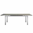 Pangea Home Bella Modern Aluminum Patio Extension Table in Gray