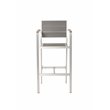Pangea Home Breeze 7-piece Modern Aluminum Patio Bar Set in Gray