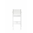 Pangea Home Breeze 7-piece Modern Aluminum Patio Bar Set in White