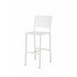 Pangea Home Breeze 7-piece Modern Aluminum Patio Bar Set in White