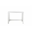 Pangea Home Breeze 7-piece Modern Aluminum Patio Bar Set in White