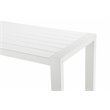 Pangea Home Breeze 7-piece Modern Aluminum Patio Bar Set in White