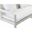Pangea Home Chester 4-piece Aluminum Outdoor Sofa Set in White