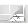 Pangea Home Madonna Modern Aluminum Outdoor Daybed in White Frame/Fabric