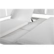 Pangea Home Madonna Modern Aluminum Outdoor Daybed in White Frame/Fabric