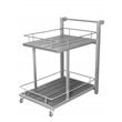 Pangea Home Breeze 4-piece Modern Aluminum Patio Dining Set in Gray