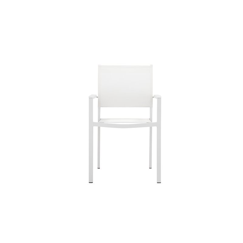Pangea Home Chester 17-piece Aluminum Patio Sofa Set in White