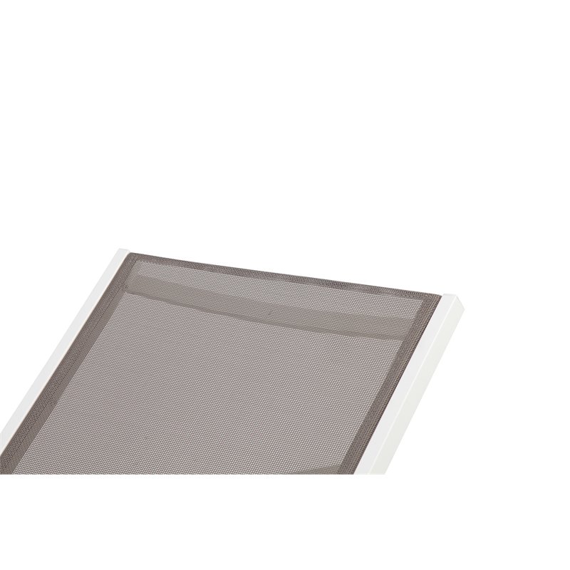 Pangea Home David 9-piece Modern Aluminum Patio Dining Set in White/Gray