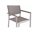 Pangea Home David 11-piece Modern Aluminum Patio Dining Set in Gray