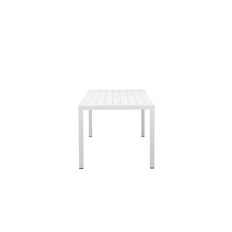 Pangea Home David 11-piece Aluminum Patio Dining Set in White