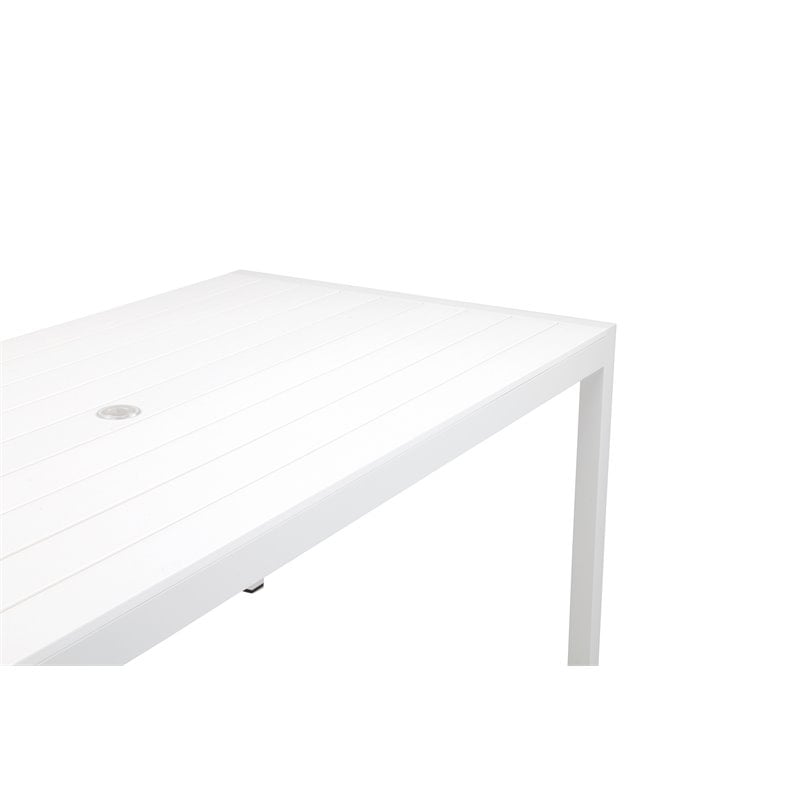 Pangea Home David 11-piece Aluminum Patio Dining Set in White
