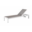 Pangea Home David 13-piece Modern Aluminum Patio Dining Set in White/Gray
