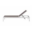 Pangea Home David 13-piece Modern Aluminum Patio Dining Set in White/Gray