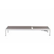 Pangea Home David 13-piece Modern Aluminum Patio Dining Set in White/Gray