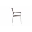Pangea Home David 13-piece Modern Aluminum Patio Dining Set in White/Gray