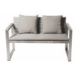 Pangea Home Royal 13-piece Modern Aluminum Patio Sofa Set in Gray