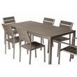 Pangea Home Royal 15-piece Modern Aluminum Patio Sofa Set in Gray