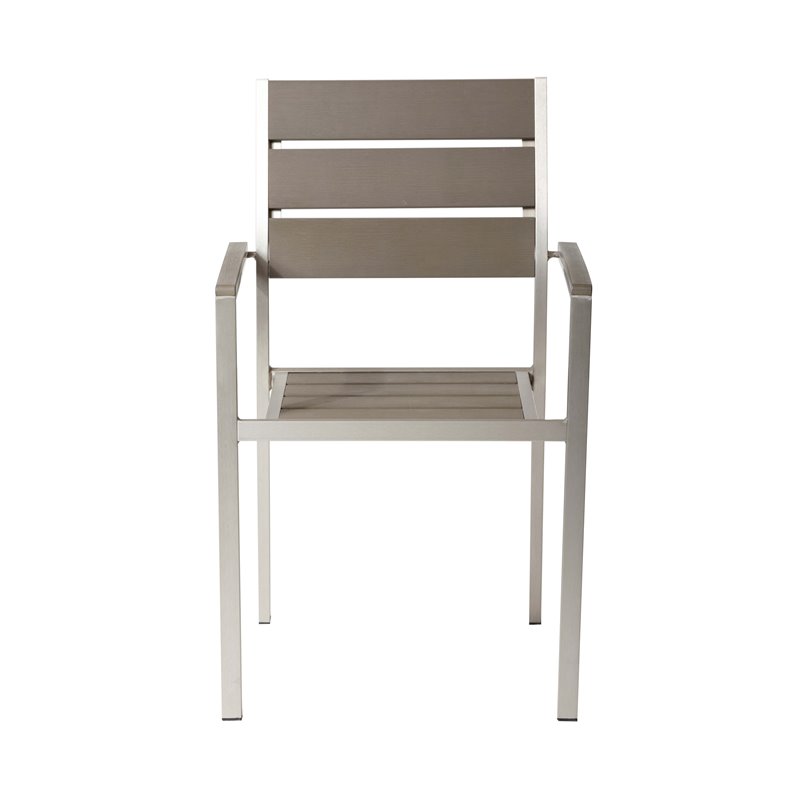 Pangea Home Royal 15-piece Modern Aluminum Patio Sofa Set in Gray