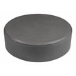 Pangea Home Mariel Round Fiberglass Outdoor Coffee Table in Gray