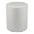 Pangea Home Mariel Round Fiberglass Patio Side Table in White