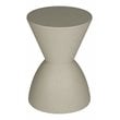 Pangea Home Bongo Modern Polypropylene Plastic Indoor/Outdoor Side Table in Gray